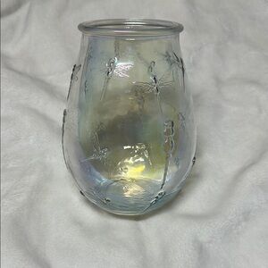Iridescent Dragonfly Glass Vase